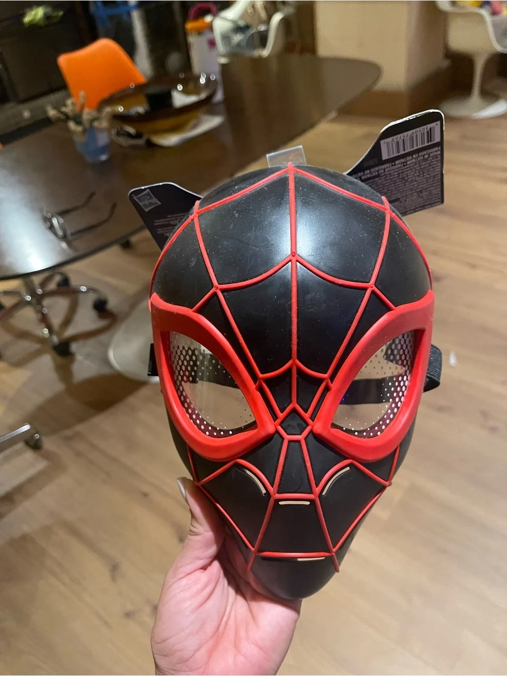 Marvel Black and Red Spider Mask - Kids Superhero Accessory